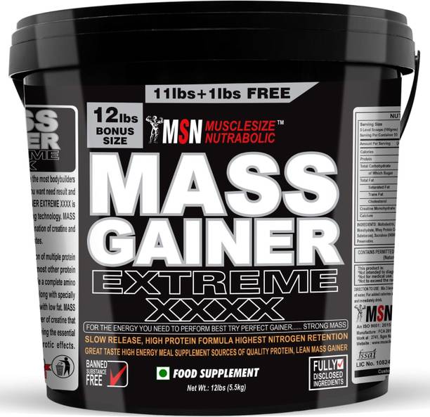 MSN Extreme Mass Gainer Pro High Calorie Weight Gainer for Muscle Growth Weight Gainers/Mass Gainers