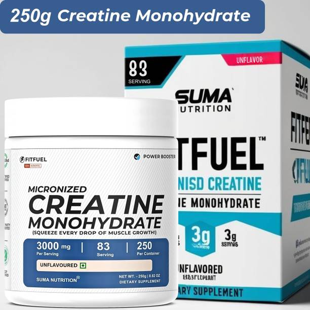 sumanutrition Fitfuel Creatine Monohydrate Powder | Fast Muscle Gain Creatine