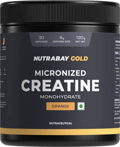 Nutrabay Gold Micronized Creatine Monohydrate, Pre/Post Workout, Flavoured Amino Acid Creatine