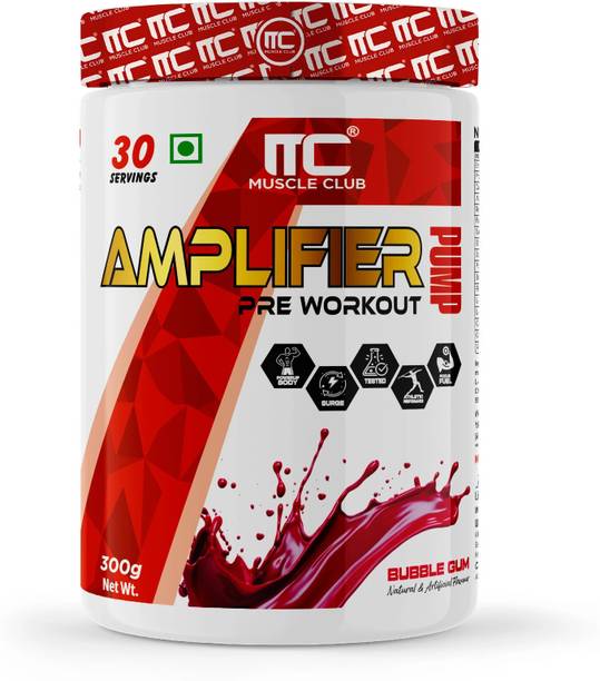 Muscle Club Amplifier PreWorkout for Mens - Boosts Energy | Pre workout for Gym Pre Workout