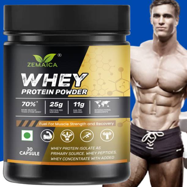 ZEMAICA Whey Protein Capsule Muscle Protein Muscle Grow...