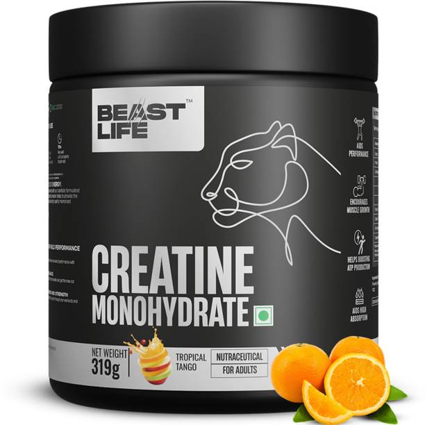 BeastLife Creatine Monohydrate | 86 Servings | NABL Lab Tested | Micronised Creatine Creatine
