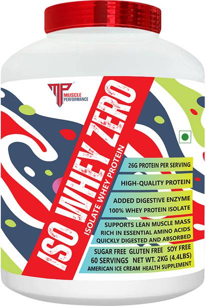 Muscle Performance ISO Whey Zero - High Protein Supplement Fast Digesting Muscle Gain Whey Protein