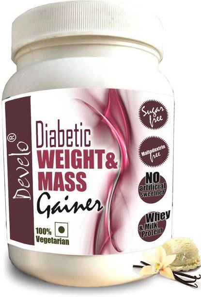 DEVELO Diabetic Protein Sugar Free Powder for Diabetes Care Weight Gainers/Mass Gainers
