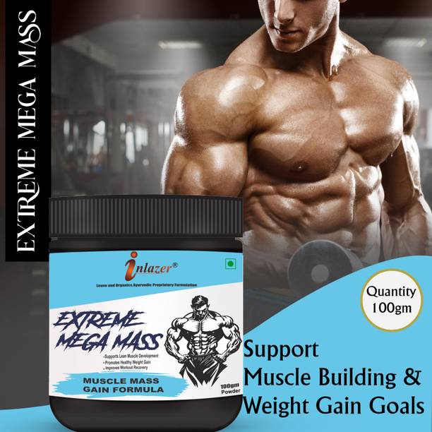 inlazer Extreme Mega Weight Gain Powder /Protein Supplement / High Protein Muscle Gainer Weight Gainers/Mass Gainers