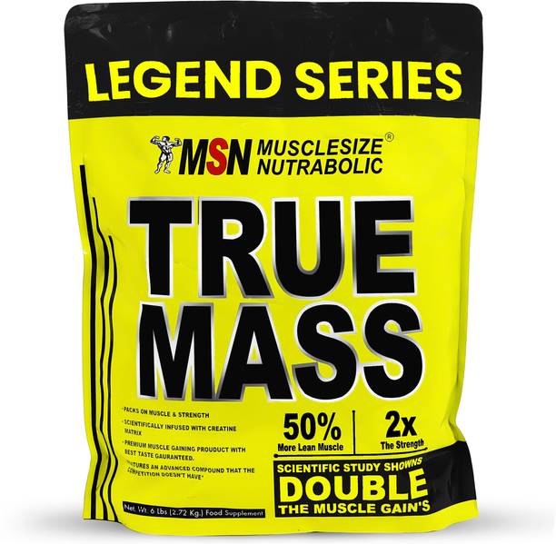 MUSCLE SIZE New Legend Series True mass gainer High Protein Powder (6lbs) Weight Gainers/Mass Gainers