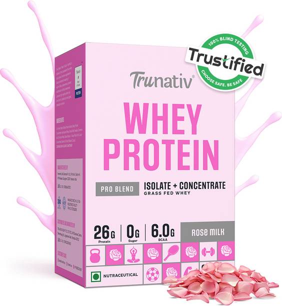 TruNativ Concentrate & Isolate Pro Blend, 26g Protein, No Sugar, Pre Workout Whey Protein