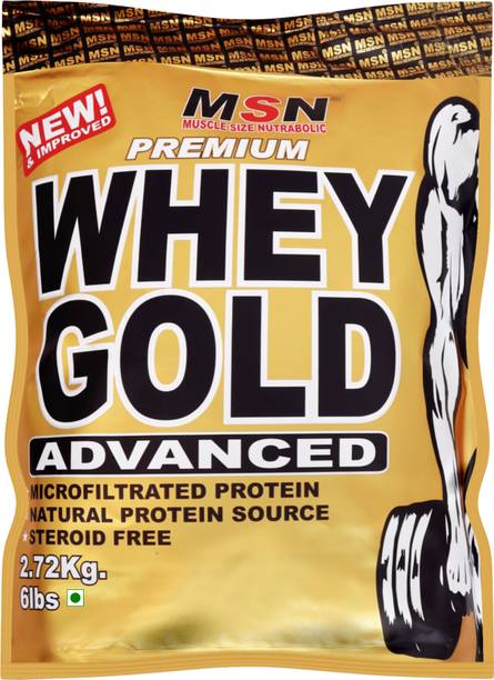 MUSCLE SIZE Premium Whey Gold Advanced in 6lbs, Chocolate Flavor (2.72 kg) Whey Protein