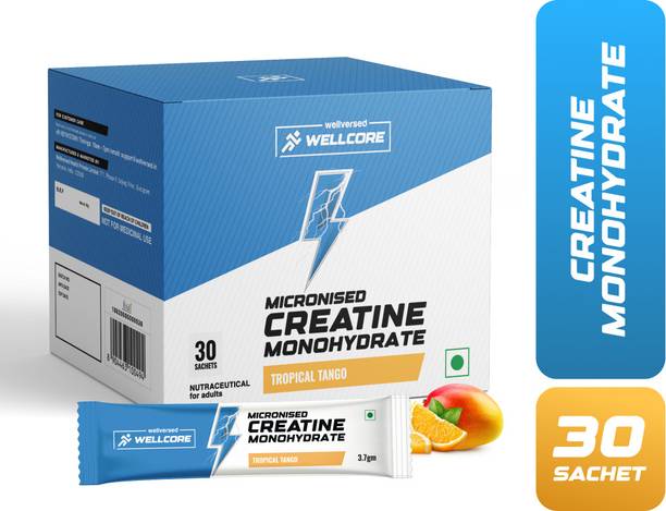 Wellcore Micronised Creatine Monohydrate(30 Sachets) | Lab Tested | Enhanced Absorption Creatine