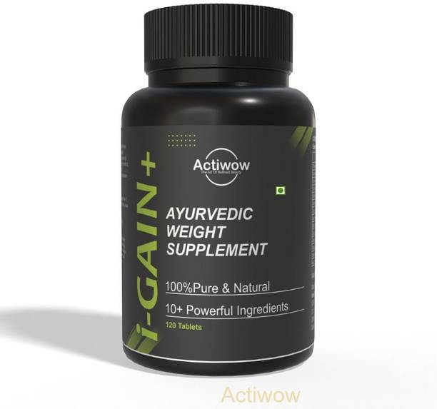 ACTIWOW i-Gain+ I Organic Muscle Gainer I Builds Lean Muscle & Boosts Mass Gain Weight Gainers/Mass Gainers
