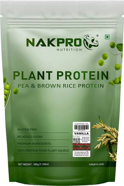 Nakpro Vegan Plant Protein Powder for Muscle Gain and Recovery | Nutrition Supplement | Plant-Based Protein