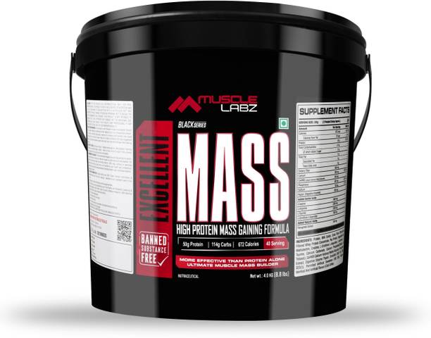 MUSCLELABZ Excellent Mass Gainer High Protein Muscle Gaining Formula 8.8lbs Weight Gainers/Mass Gainers
