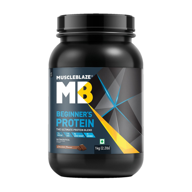 MUSCLEBLAZE Beginner's Whey Protein, No Added Sugar Whey Protein