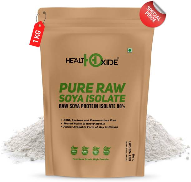 HEALTHOXIDE Pure Raw Soya Isolate 90% Protein Powder Protein Blends