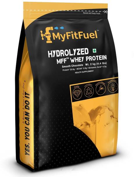 MyFitFuel MFF Hydrolyzed Whey Protein - 2 Kg (4.4 lbs) Smooth Chocolate Whey Protein