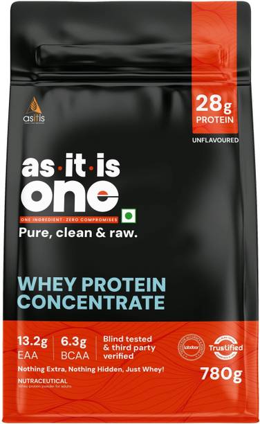 AS-IT-IS Nutrition ONE Whey Protein Concentrate, Pure, Clean & Raw, 28g Protein per Serve Whey Protein