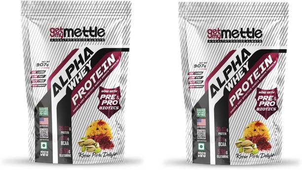 METTLE Alpha Whey Protein|Pack of 2|No Added Sugar|100% Whey|Lean Muscle Growth| Whey Protein