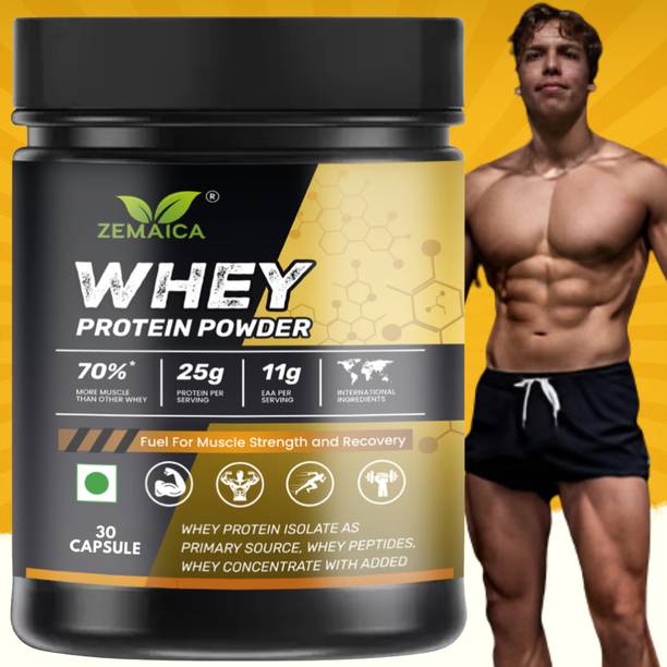 ZEMAICA Whey Protein Capsule / Faster Muscle Recovery I...