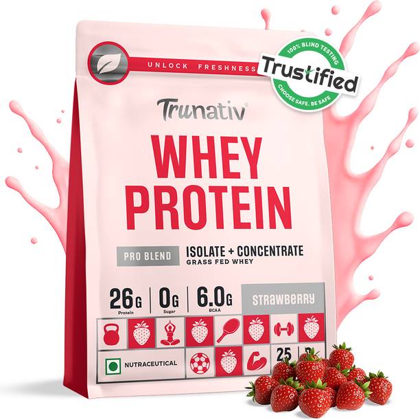 TruNativ Concentrate & Isolate Pro Blend, 26g Protein, No Sugar, Pre Workout Whey Protein