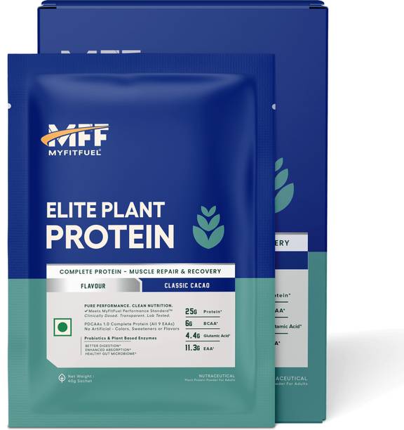 MyFitFuel Elite Plant Protein, 25g Clean Protein, Easy Digest, No Bloating 1xSachet Cacao Plant-Based Protein