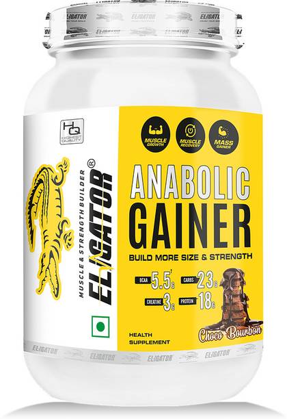 Eligator Anabolic Gainer Powder High Protein Muscles Mass Weight Gainer (Choco Bourbon) Weight Gainers/Mass Gainers