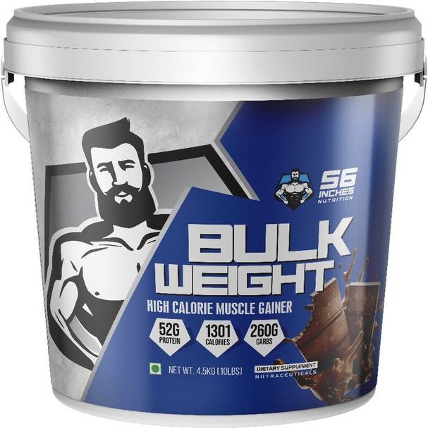 56 INCHES BULK WEIGHT (HIGH CALORIE MUSCLE GAINER ) Weight Gainers/Mass Gainers