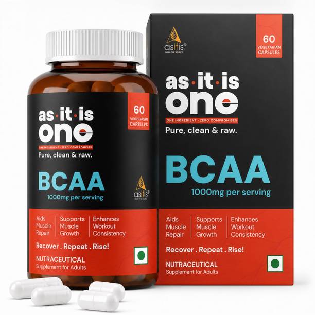 AS-IT-IS Nutrition One BCAA 1000mg, Aids Muscle Repair, Muscle Growth, Enhanced Workout Consistency BCAA