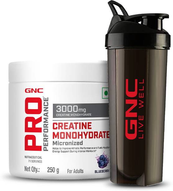 GNC Creatine Monohydrate & BPA-Free Shaker Combo Creatine
