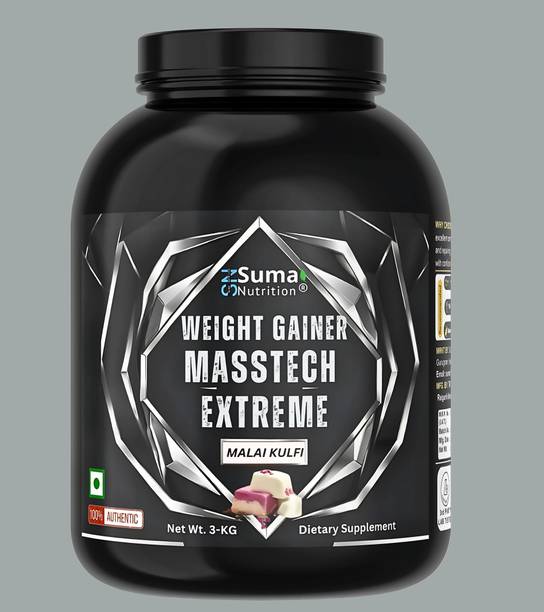 sumanutrition Masstech Extreme 2000 Bulk Gainer, High Protein & Fast Muscle Gain with Creatine Weight Gainers/Mass Gainers