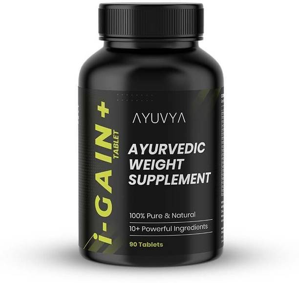 Ayuvya i-Gain+ Weight Supplement, Supports Natural Weight Gain with improved Appetite Weight Gainers/Mass Gainers