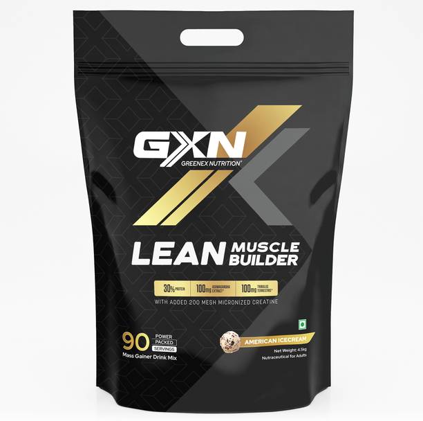 GREENEX NUTRITION (GXN) Lean Muscle Builder | Calorie Dense Protein Shake For Active Adults Weight Gainers/Mass Gainers