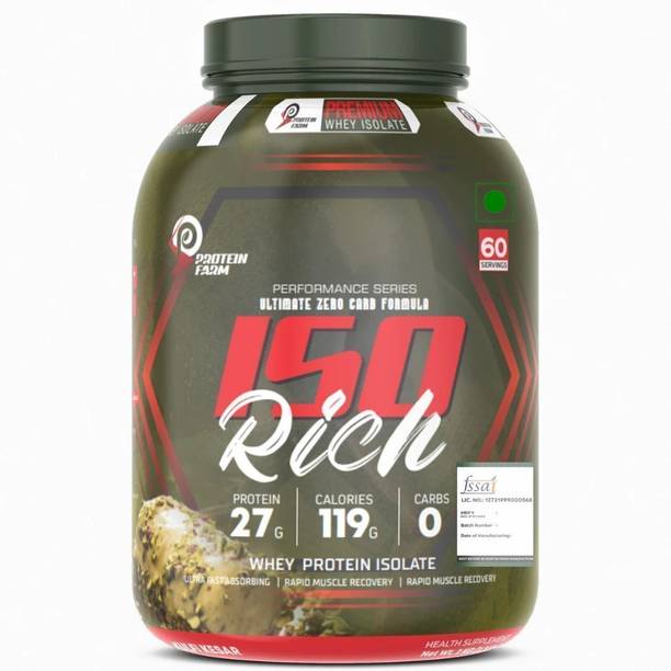 PROTEINFARM Iso Rich Whey Protein Isolate 2Kg Ultimate Zero Carb Formula Whey Protein