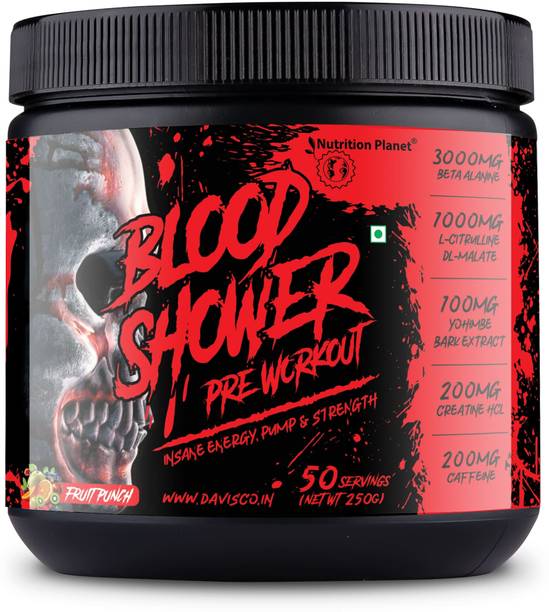 Nutrition Planet Blood Shower Preworkout, 50 Servings Pre Workout