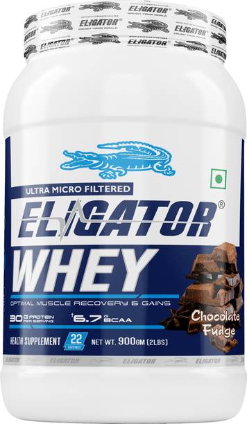 Eligator Whey Protein concentrate 100% whey Powder 900GM Post-Workout Recovery Whey Protein