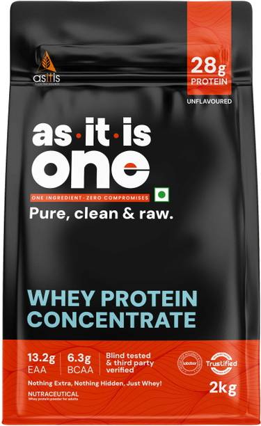 AS-IT-IS Nutrition ONE Concentrate, Pure, Clean & Raw, 28g per Serve Whey Protein