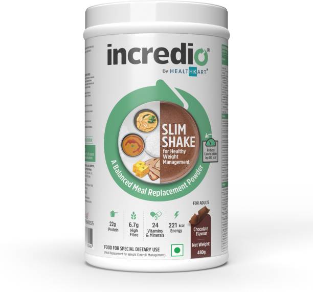 Incredio by HealthKart Slim Shake for Weight Management, Meal Replacement Shake Protein Shake