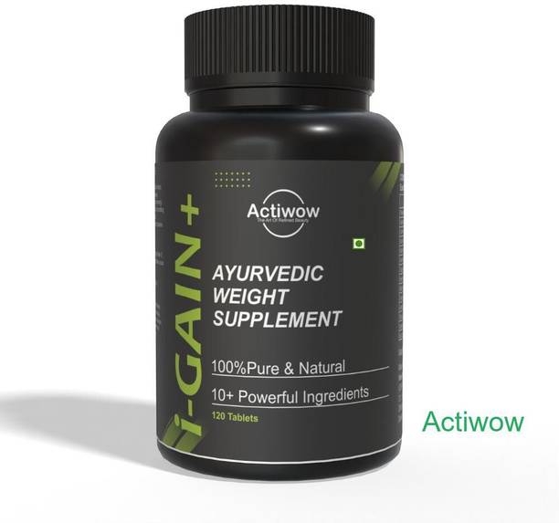 ACTIWOW i-Gain+ I Organic Mass Gainer I Builds Lean Muscle & Mass Fast Weight Gainers/Mass Gainers