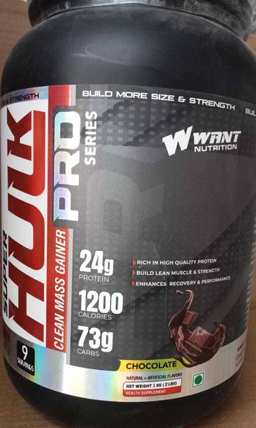 want Nutrition Super Hulk Clean Mass Gainer Pro Series Weight Gainers/Mass Gainers
