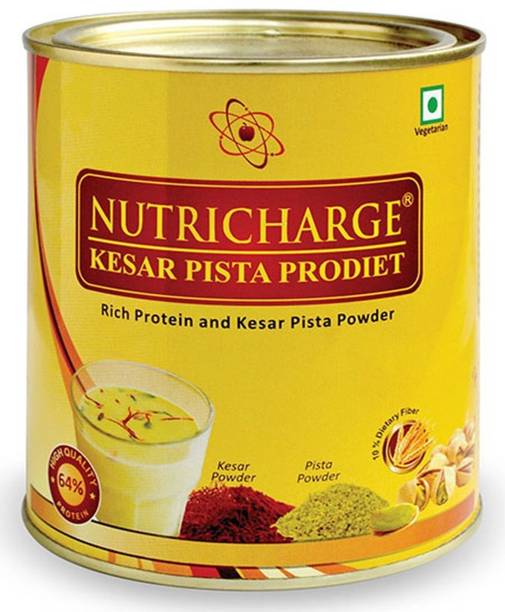 Nutricharge Kesar Pista Prodiet [Rich Protein, Prebiotic Fiber and Real Kesar & Pista] Plant-Based Protein