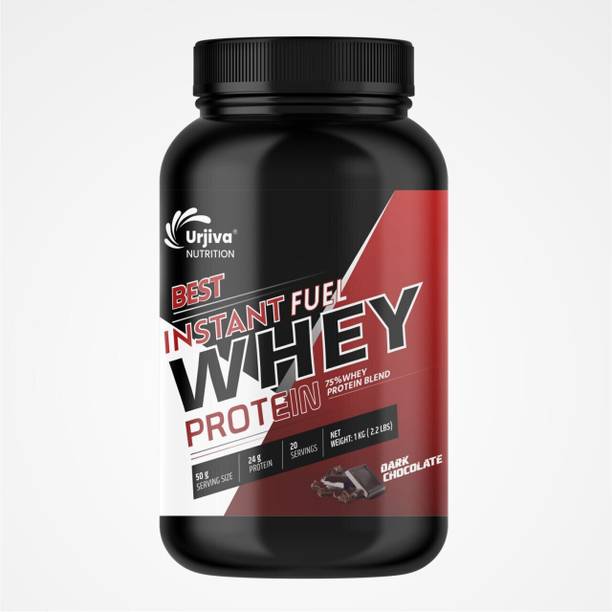 Urjiva NUTRITION Best Instant Fuel 75% Whey Protein DARK CHOCOLATE Flavor Whey Protein