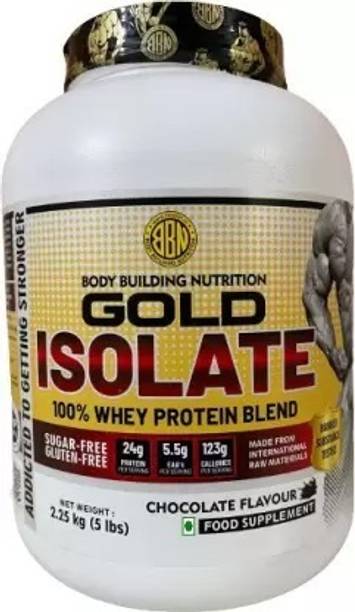 bbn Gold Isolate 100% Whey Protein (5lbs, 2.25kg, Chocolate Flavor) Whey Protein