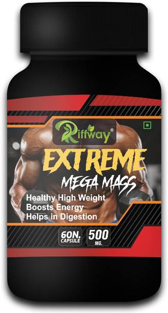 Riffway Extreme Weight Gainer Tablets /Muscle Building | Weight Gain Capsule Men, Women Weight Gainers/Mass Gainers