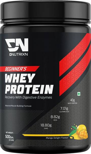 DNUTRIXN Beginner's High Whey Protein with Digestive Enzyme, Multivitamin Whey Protein