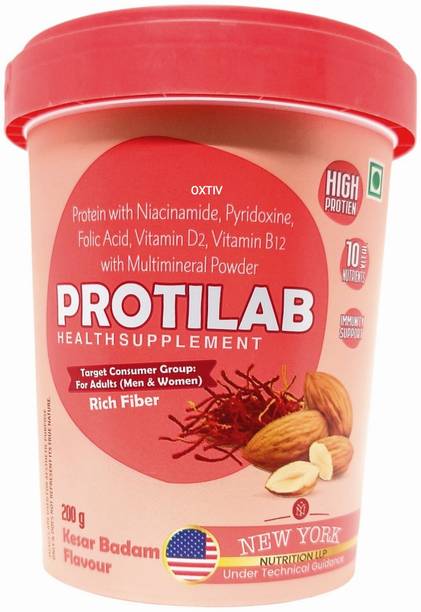 OXTIV Protilab High Protein Nutrition Powder Stamina Muscle Strength Protein Blends