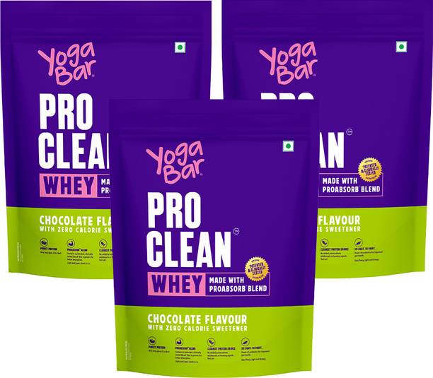 Yogabar Whey Protein Isolate + Concentrate|Chocolate 907g|25g Protein/Scoop Whey Protein