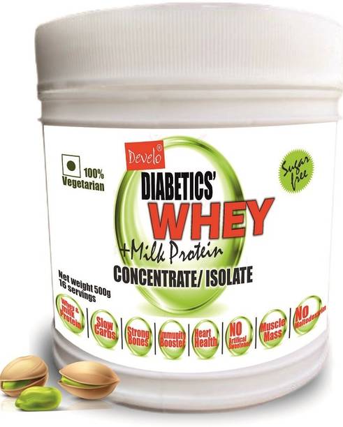 DEVELO Whey protein for diabetics sugar free protein powder for diabetes care Whey Protein