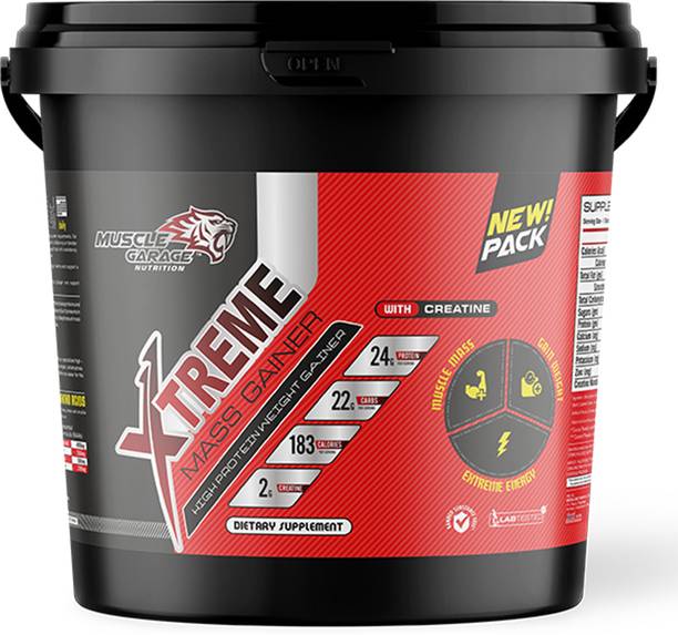 Muscle Garage XTREME MASS GAINER (HIGH PROTEIN WEIGHT GAINER) 10LBS Weight Gainers/Mass Gainers