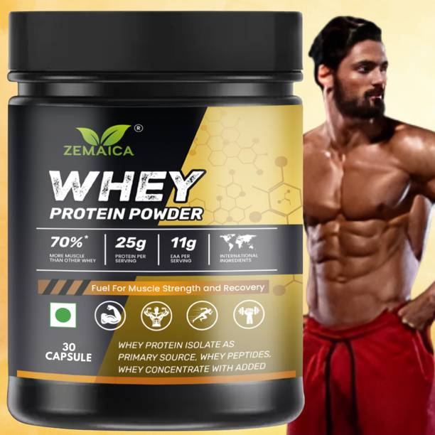 ZEMAICA Whey Protein Capsule High Protein High Calorie ...