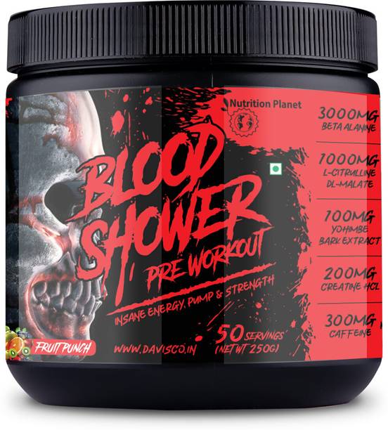 Nutrition Planet Blood Shower Preworkout, 50 Servings Pre Workout
