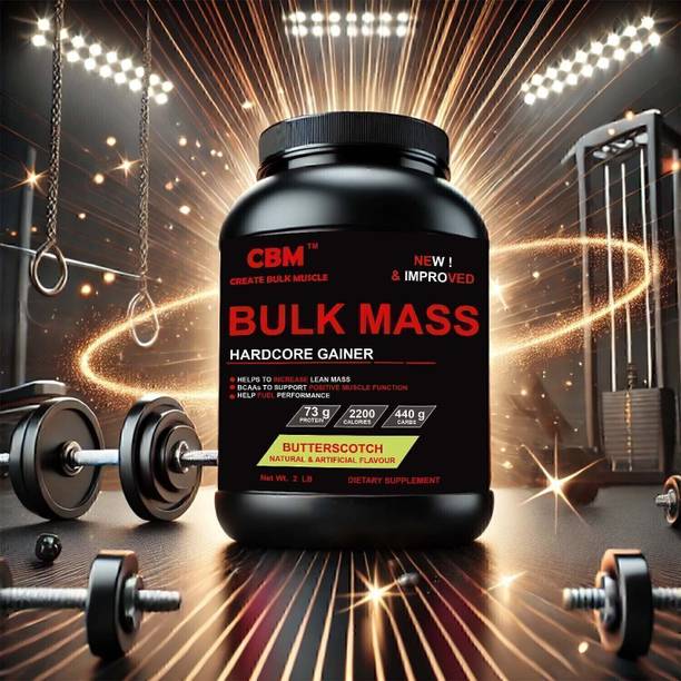 CBM BulK Mass Protein Butterscotch 2lb 907gm Weight Gainers/Mass Gainers